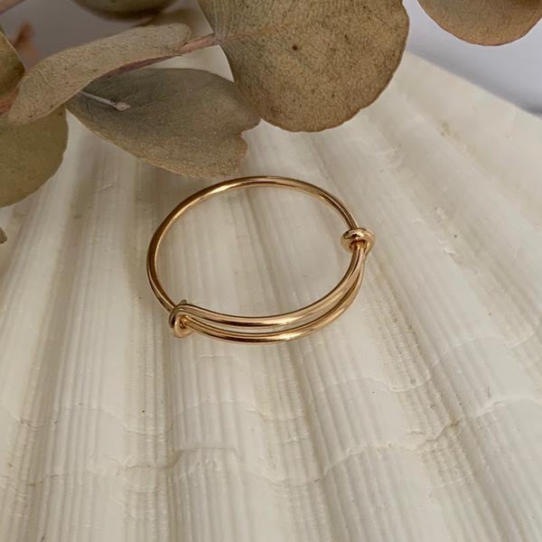 Thin gold filled ring