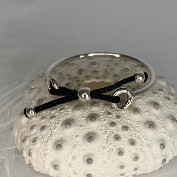 Silver bangle ring