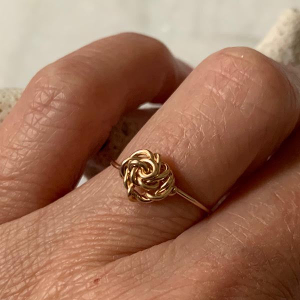 Thin rose gold filled ring