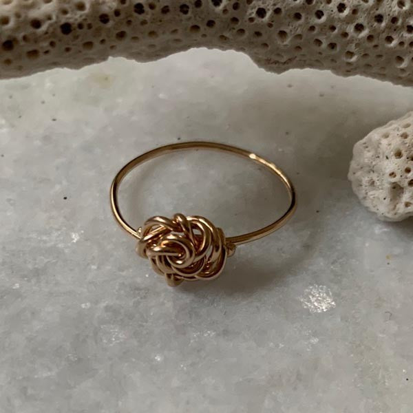 Thin rose gold filled ring