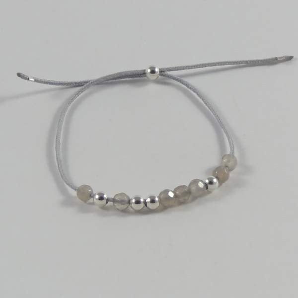 Bracelet cordon 11 petites pierres perles