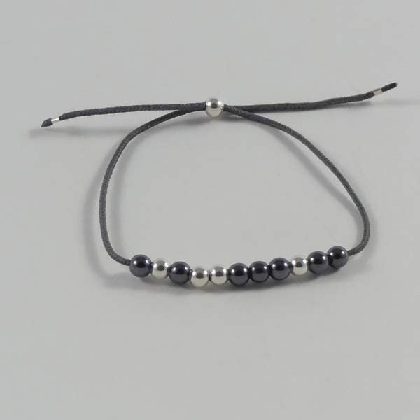 Bracelet cordon 11 petites pierres perles