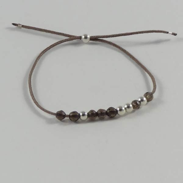 Bracelet cordon 11 petites pierres perles