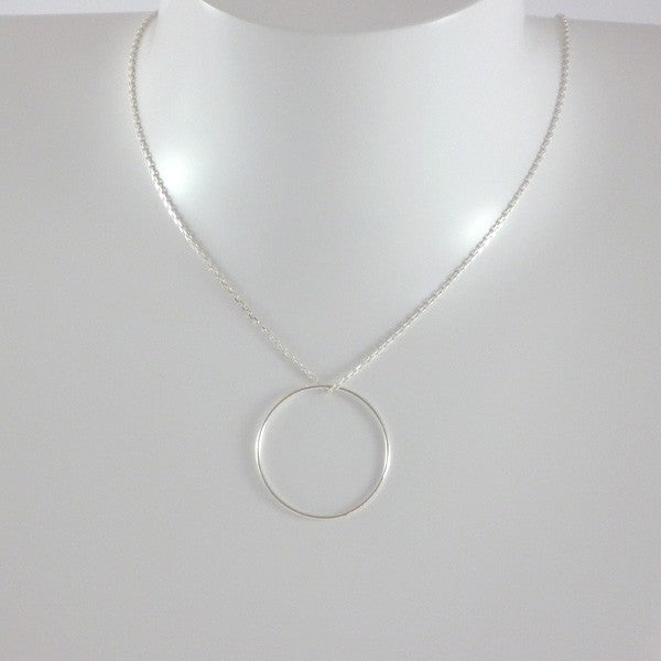 Collier chaine argent petit Anneau 